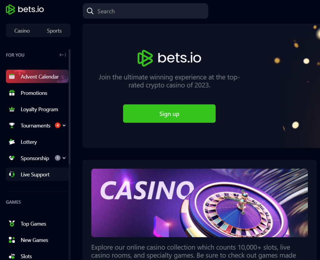 bets io casino