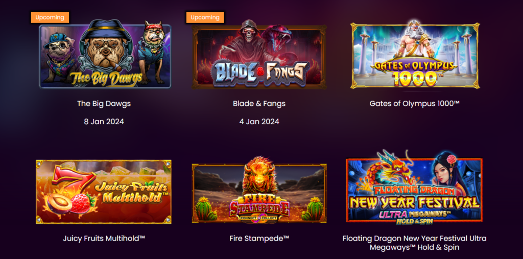 Pragmatic Play Slots Page