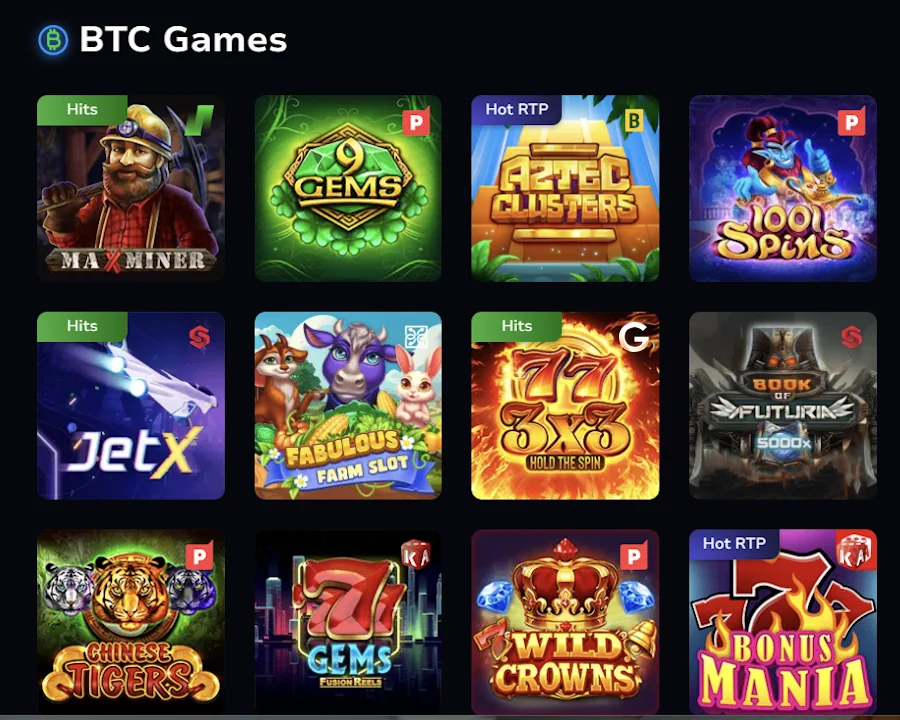 7bit casino Bitcoin Games