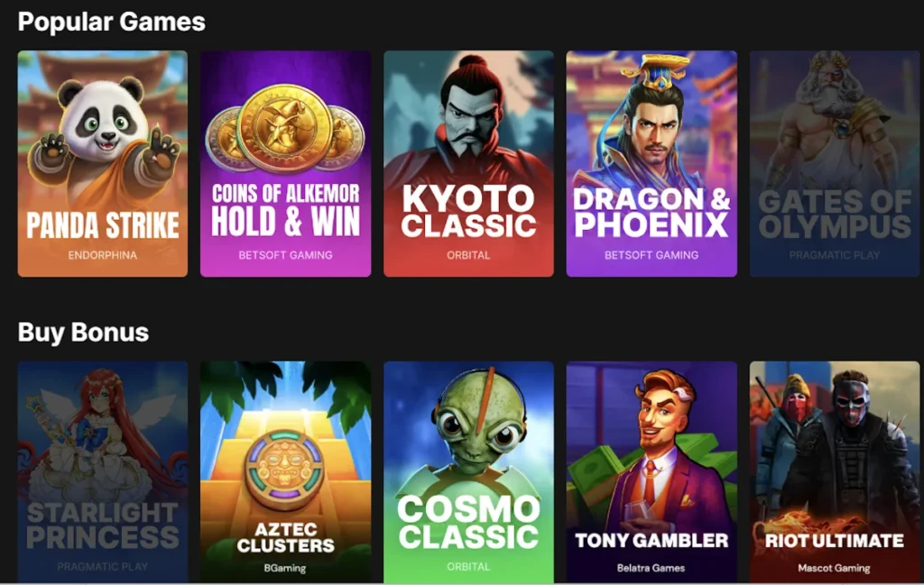 FortuneJack Casino Games