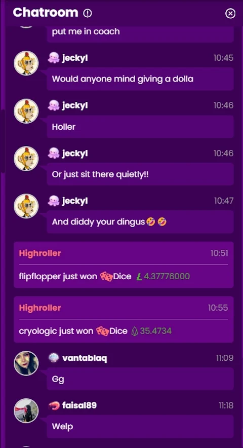 trust dice chatroom