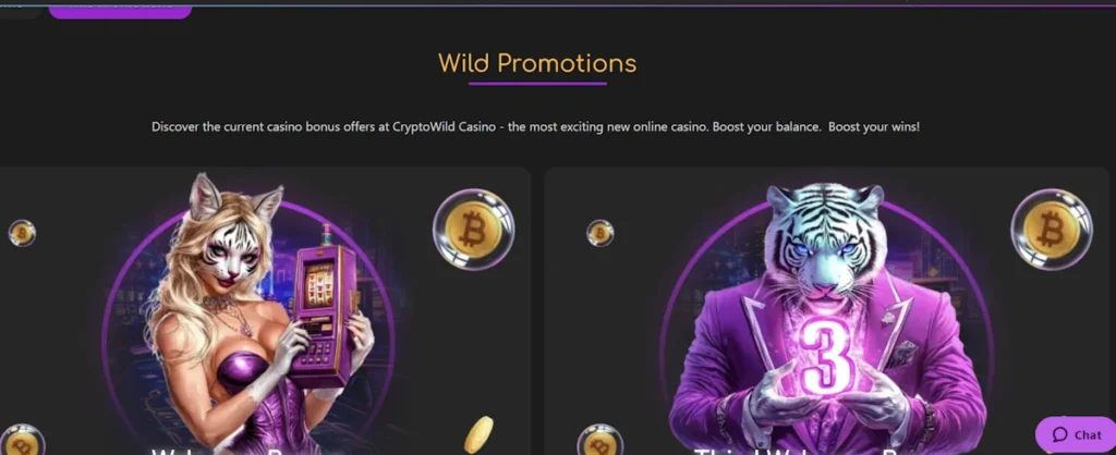 Cryptowild Casino promotions