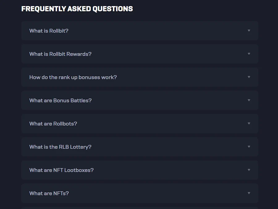 Answers to the Most Common Questions Rollbit 