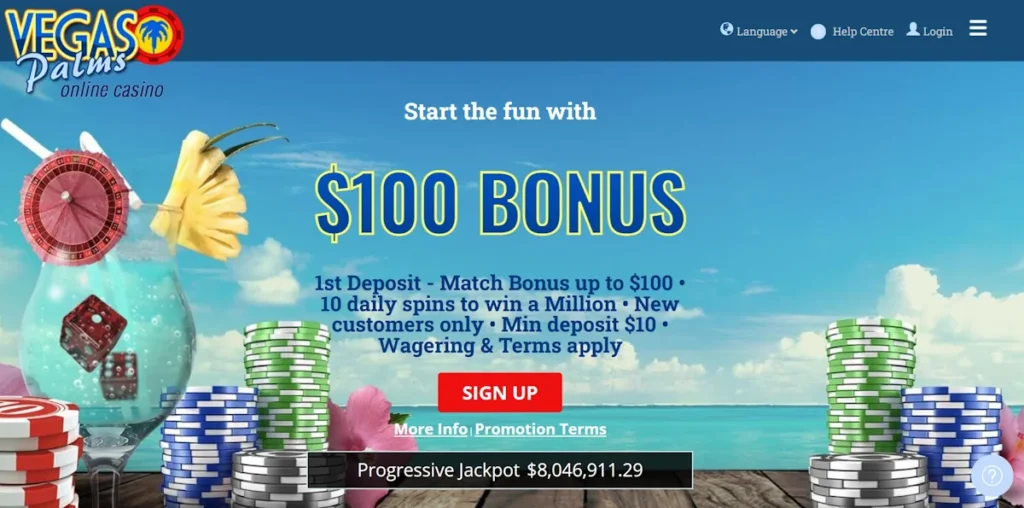 vegas palms online casino