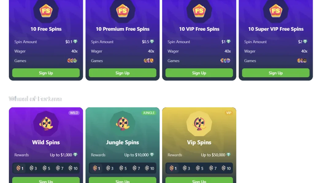 Wild.io Casino Bonus Shop