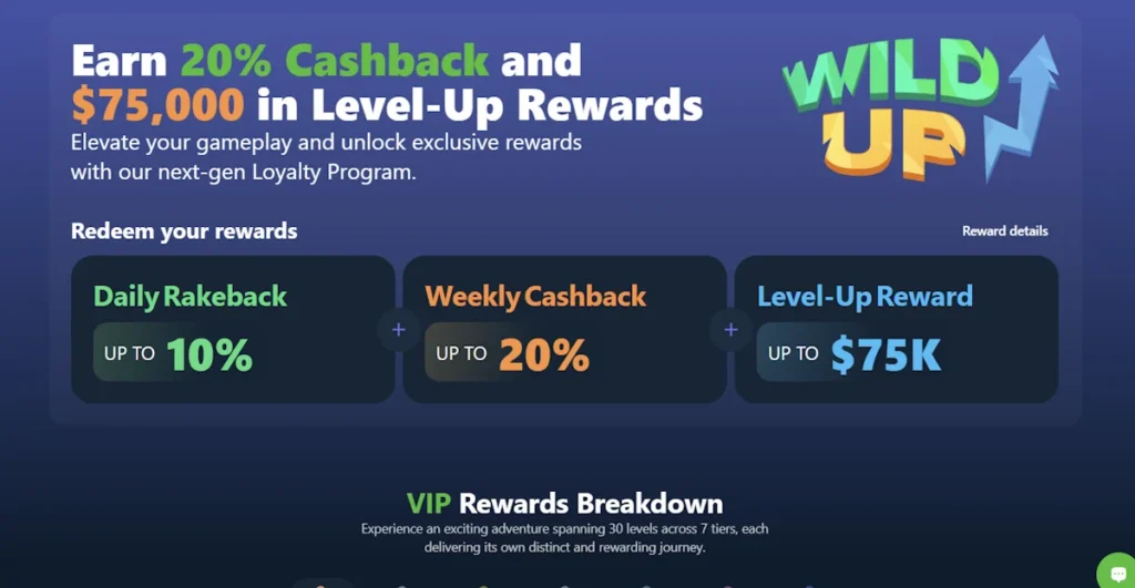 Wild.io Casino VIP Club