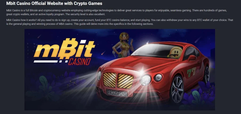 mBit Casino crypto games