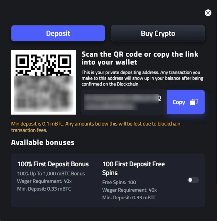 mbitcasino first deposit