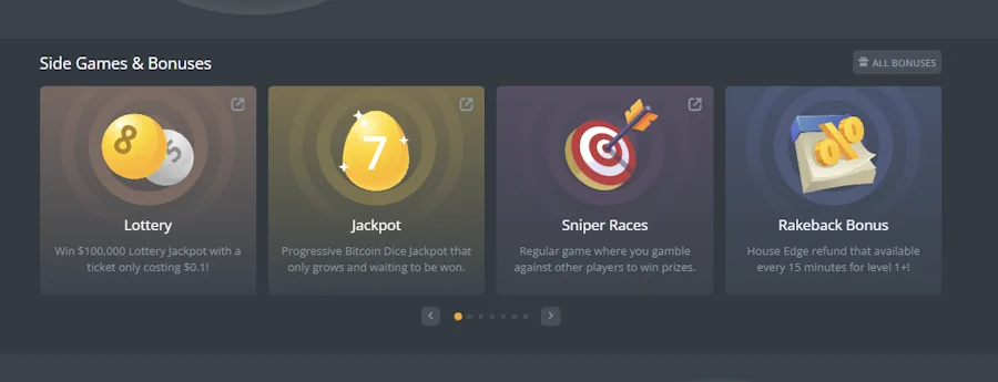 DuckDice Casino Games