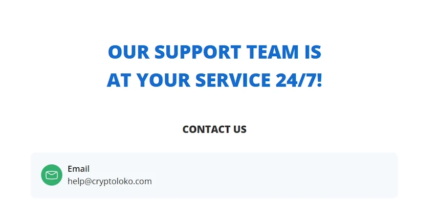 crypto loko support